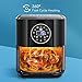Aigostar Mini Cube - Freidora de aire sin aceite, 3,5 litros, 1500W,...