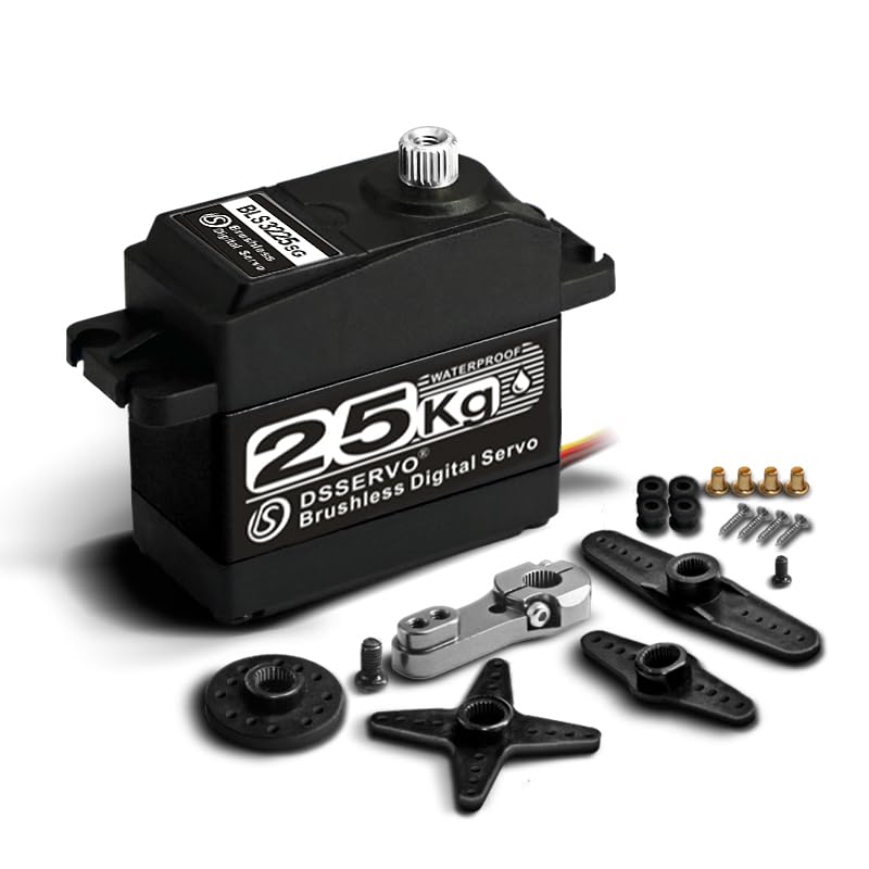ANNIMOS 25kg/0.05s Brushless RC Servo Fast Steering Motor Digital Full Metal Gear Waterproof