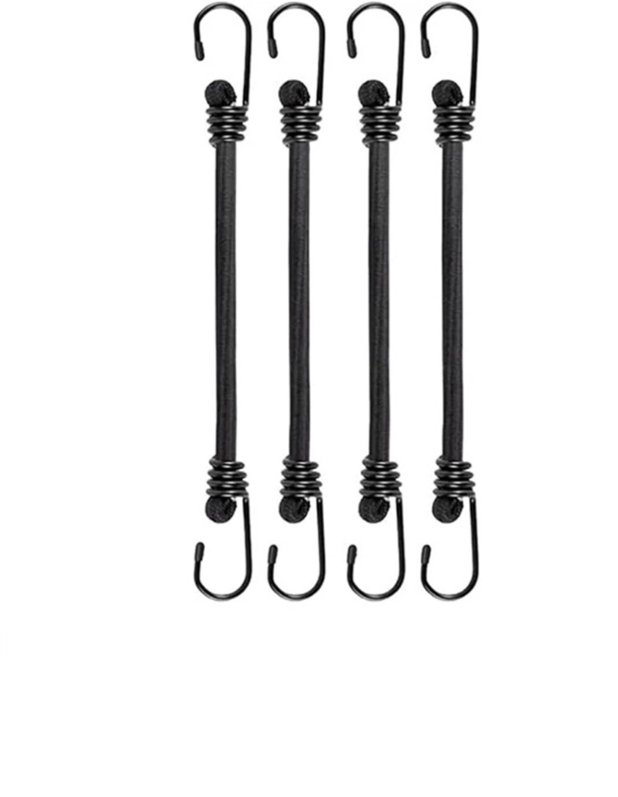 Cordons éLastiques avec Crochets Lot de 10 tendeurs élastiques avec Crochets for Fixation de bâches, Bagages, tentes, vélos pour Camping, BâChes