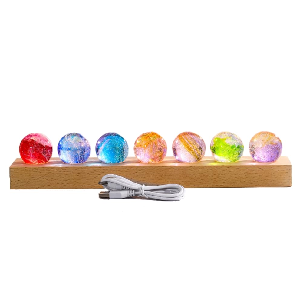 CTRLZS Fantasy Colorful Glass Star Ball Planet Astronomy Planets Ball Fantastic -Decoration B