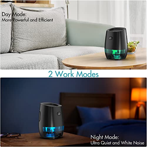 Dehumidifiers, 35Oz Dehumidifier, Small Dehumidifiers For Home, Bedroom, Bathroom, Mini Dehumidifier With Auto Shut-Off, 7 Colors Night Lights, Ultra Quiet For Closet Rv Office #TOP2