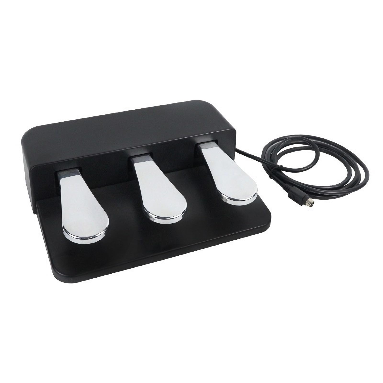 Pedal universal de sostenimiento adecuado para teclados electrónicos y pianos digitales, textura ABS, base antideslizante, diseño portátil