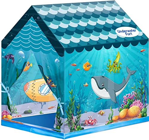 NDAS INTERNATIONAL Jumbo Size Extremely Light Weight,Water Proof Kids Play Tent House for 10 Year Old Girls&Boys (Dolphin),Multicolor, Tent House Theme