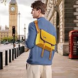 SIMTOP Torba kurierska, torba crossbody, torba listonoszka, trwała torba na ramię crossbody dla osób dojeżdżających do pracy i podróżników - wodoodporna i wszechstronna, ŻÓŁTY
