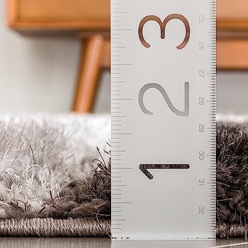 Image of Modern Quality Carpet /Trending Design Hand Woven Fluffy Rug /Mats for Bedroom /Dinning Hall /Living Room 2-inch Thick [Size 12x12 Square]