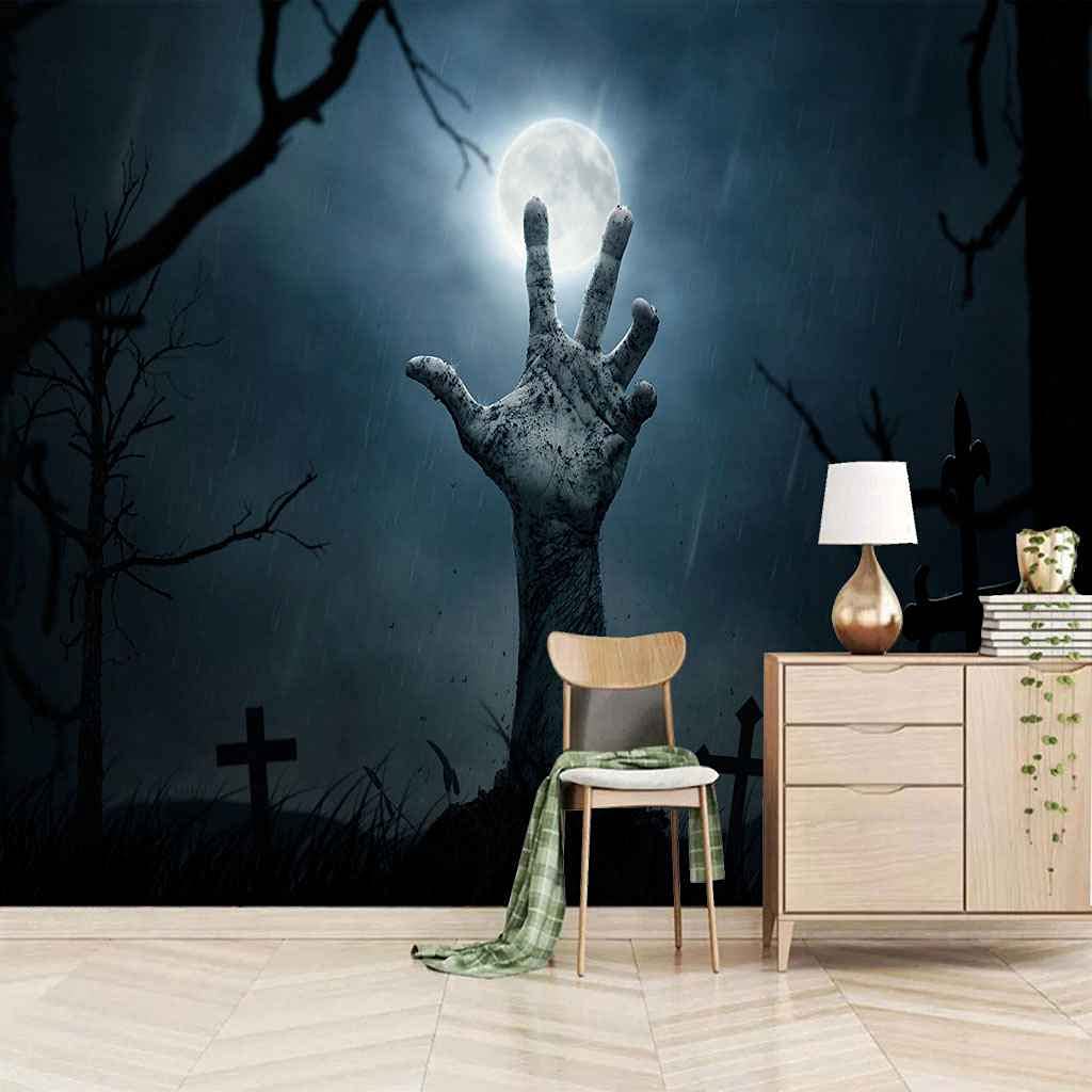 Papier Peint Toile Halloween Zombie Decor Mural 300x210