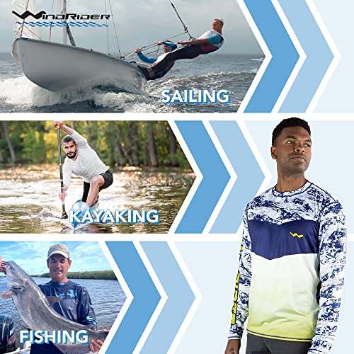WindRider Fishing Shirts for Men – UPF 50+ Long Sleeve UV Protection Lightweight, Breathable Rash Guard for Outdoor Use4
