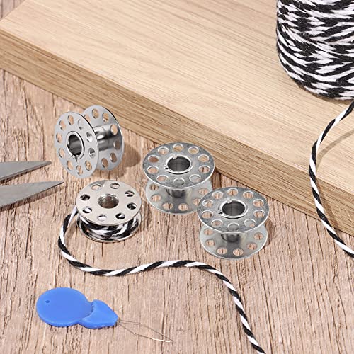 100 Pack Metal Bobbins Sewing Machine Singer Bobbins Accessories Threads Spools Home Sewing Handwork Tools For Brother Sewing Machine #TOP4