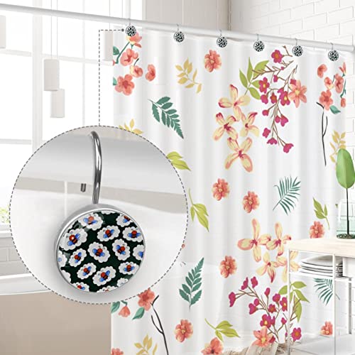 Crochets rideau de douche en acier inoxydable incassables verts - 5
