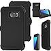 Defender S7 Edge Case, Kecko® Heavy Duty Premium Hybrid High Impact Shock Absorbent Drop Scratch Resistant Full Body Protective Case w/ Belt Clip for Samsung Galaxy S7 Edge - Black