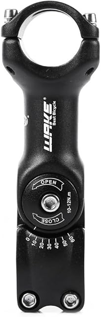 CYSKY Bike Adjustable Stem 31.8 90mm/110mm/130mm 0-60° Degree Aluminum Alloy MTB Stem Handlebar Stem for Mountain Bike, Road Bike, MTB, BMX, Cycling