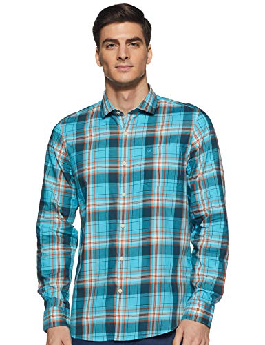 Image of blackberrys Men's Checkered Slim fit Casual Shirt
