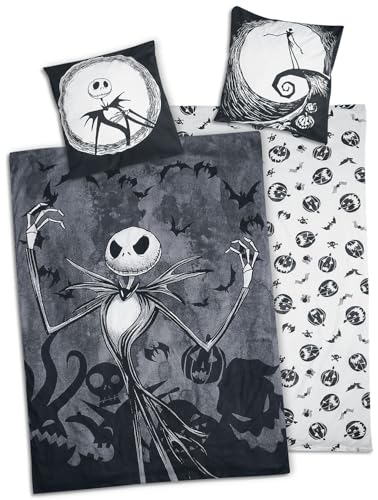 The Nightmare Before Christmas Jack Unisex Bettwäsche schwarz
