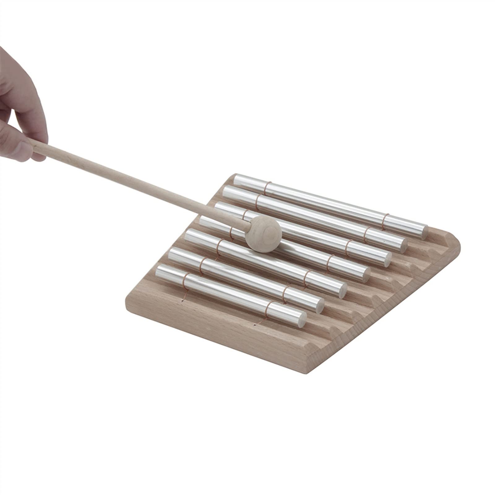 Percussão Musical Campanelli Eolici A 7 Toni Campanelli Da Meditazione Da Tavolo Campana A Vento In Legno Strumento A Percussione Musicale Educativo Con Martello Xilofoni