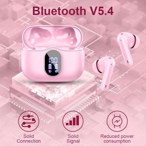 Écouteurs Bluetooth 5.4 Btootos sans fil avec écran LED et contrôle tactile - 4