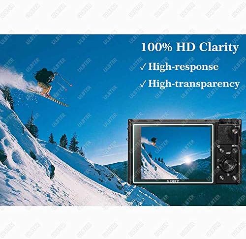 ULBTER Screen Protector for Sony RX100 VII DSC-RX100M7 Camera, 0.3mm 9H Hardness Tempered Glass Cover Anti-Scrach Anti-Fingerprint Anti-Bubble Anti-Water Anti-Dust [3 Pack]