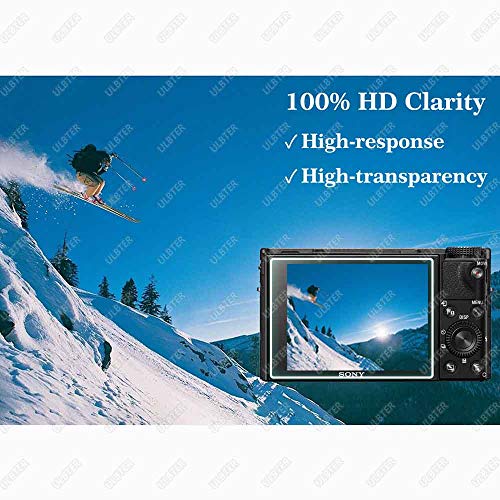 Dsc-Rx100M7 Screen Protector For Sony Rx100 Vii Digital Camera,Ulbter 0.3Mm 9H Hardness Tempered Glass Cover Anti-Scrach Anti-Fingerprint Anti-Bubble Anti-Water Anti-Dust [3 Pack] #TOP4