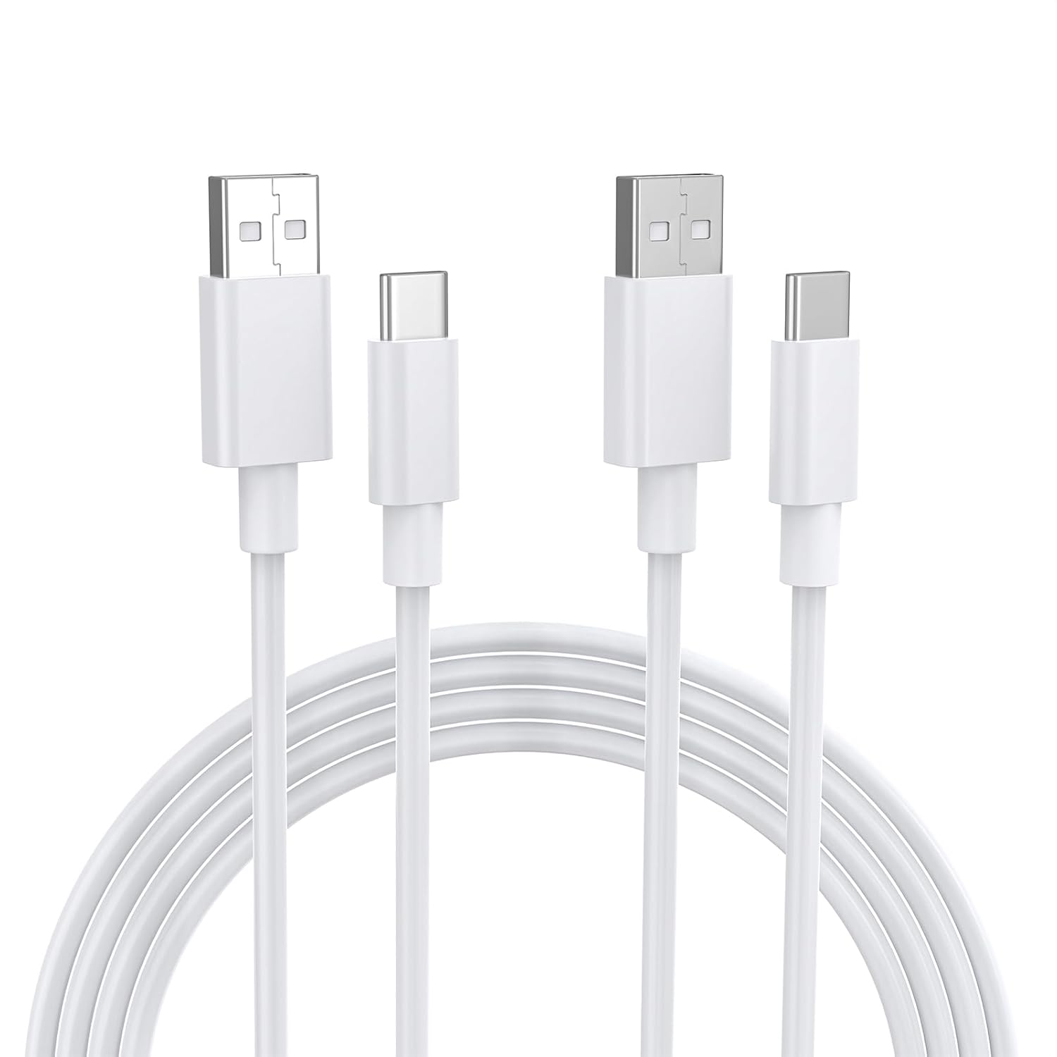 2-Pack 10FT USB A to USB C Fast Charging Cable, Long Charger Cable, Compatible with iPhone 17/16/15Pro Max/Air, iPad Pro/Air, MacBook, Galaxy S25/S24, Google Pixel, Switch, PS5. - Image 1 of 7