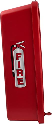 Miniatura 6 de PRO&Family Extintor de incendios para exteriores, caja de extintor de incendios para exteriores, cubierta para extintor de incendios (1, rojo con