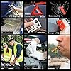 LIANXIN Roadside Emergency Car Kit-Safety Car Kit Car Emergency Kit with Jumper Cables Roadside Assistance Kit, Tow Rope, Safety Hammer, Reflective Warning Triangle,Car Tool Kit #5