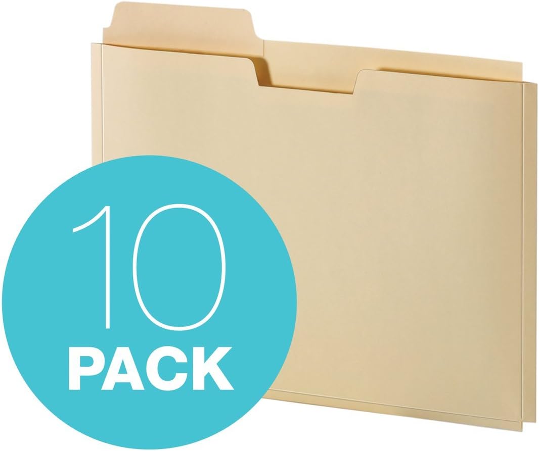 Globe Weis Globe-Weis/Pendaflex Expanding File Folder Pocket, Letter, Manila, 10 File Folder Pockets (FP153L10) : Expanding File Jackets And Pockets : Office Products