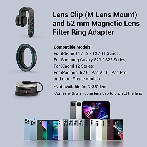 Image of SmallRig 1.55XT Anamorphic Lens for iPhone and Android, Phone Cinematic Filmmaking Lens (T-Mount) 3578B
