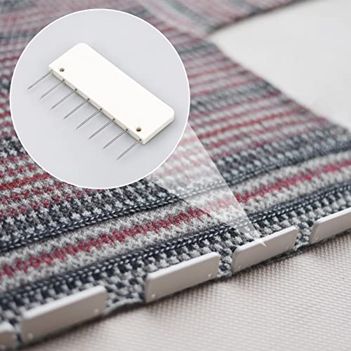 LAMXD 8 Pins Knit Blocking Pins Kit,Knit Blocking Combs – 24 Combs for Blocking Knitting, Crochet, Lace or Needlework Projects – for use with Blocking Mats for Knitting Mat