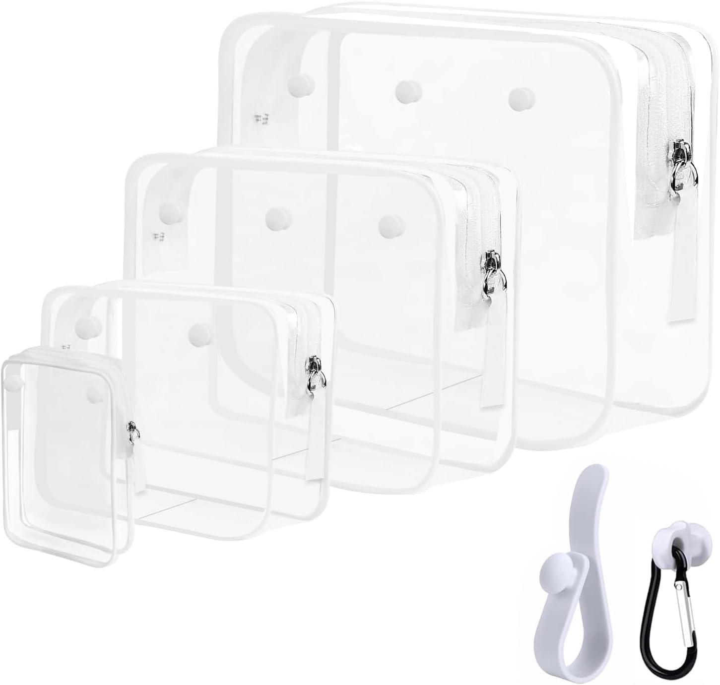 Clear White Beach Tote 4-Pack