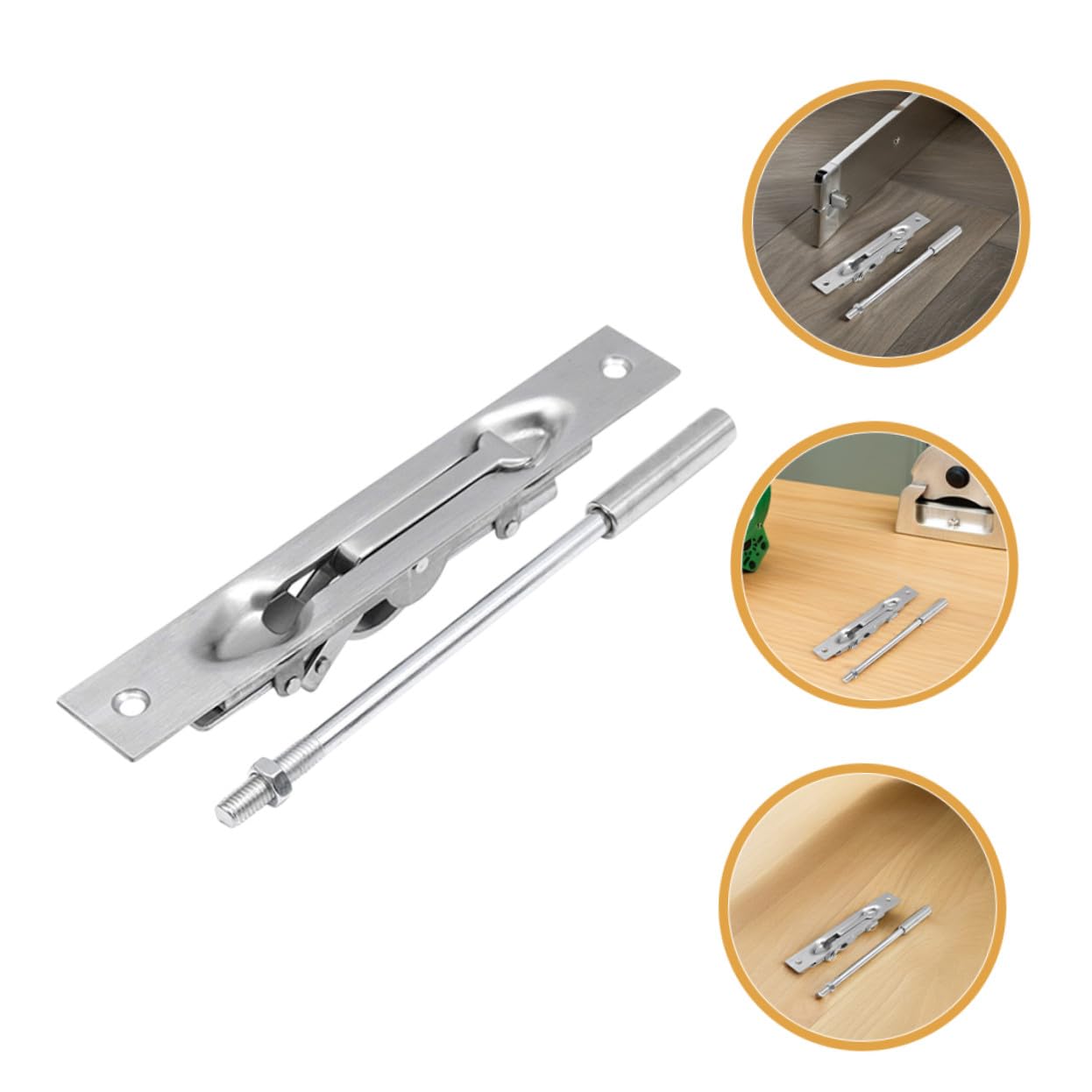 Uonlytech Bulloni Serratura Porta in Acciaio Inossidabile 2 Set per Porte Doppie in Legno Composito Sicurezza e Precisione per Case e Negozi