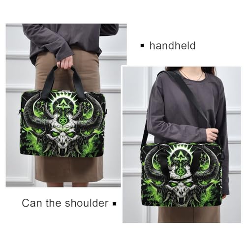 Bolso maletín para laptop Dragon Head Skull 13-15.6 pulg miniatura 2