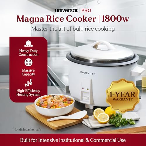 Universal 35 Cup Commercial Rice Cooker (70 Cooked) – Large Capacity Electric Rice Maker, Fast 1800W, One-Touch, Auto Warm, Nonstick Pot, for Restaurant & Catering by universal - Image 2