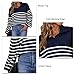 WEYI Striped Top for Women, Sleeve Top, Machine Wash, Loose Style, Color Blocking, Comfortable for Leisure At Home (M)