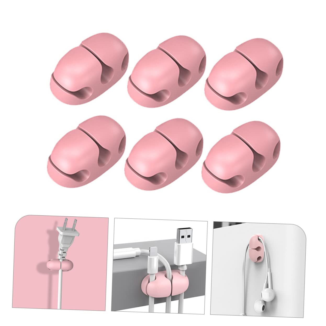 jojofuny 30stücke Teiliges Kabel Organizer Selbstklebende Kabelhalter Für Effektives Kabelmanagement Am Schreibtisch Für Usb-ladekabel Und Kopfhörerkabel