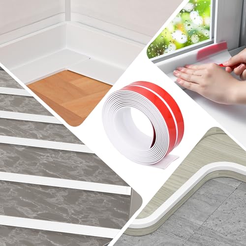 Miniatura 5 de Protección Autoadhesiva Para Bordes De Pared, Flexible Pvc Suave, Embellecedor Encimera Cocina, Rodapies Autoadhesivo, Protección De Bordes Para Ventanas, Paredes, Cocina, Azulejos 4cm X 8m