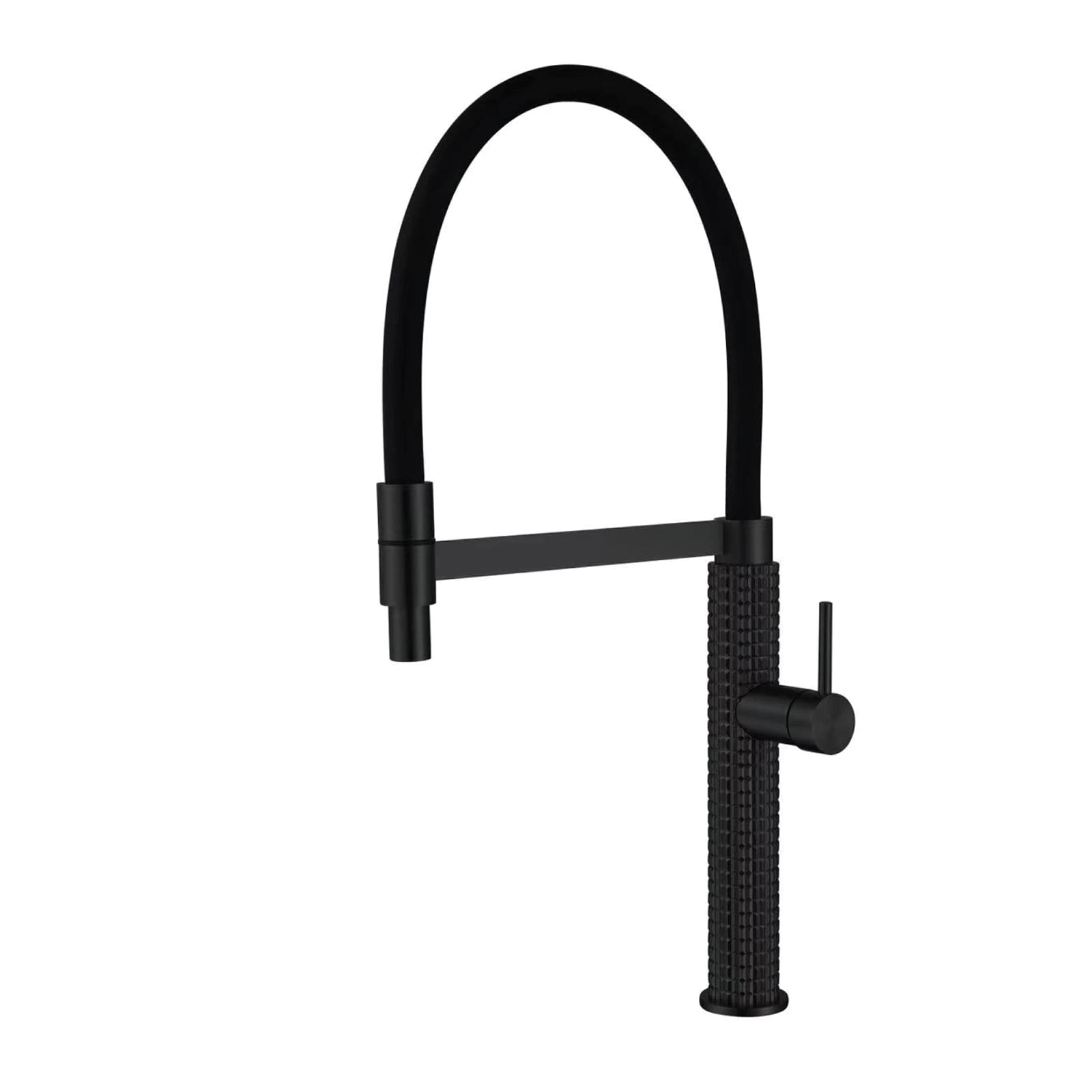 Robinet de cuisine extractible avec pulvérisateur et mitigeur col de cygne