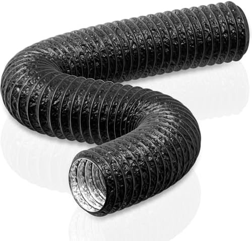 HG Power Flexible Ventilation Hose 150 mm PET PVC Hose with Aluminium Insulation in Professional-Quality Sound-Damped Heat Insulation L Ventilation Hose for Air Conditioning Tube Fan Length 5 m - View 3
