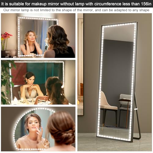 Tira flexible LED de 13 pies para espejo con luz de día 6000K miniatura 6