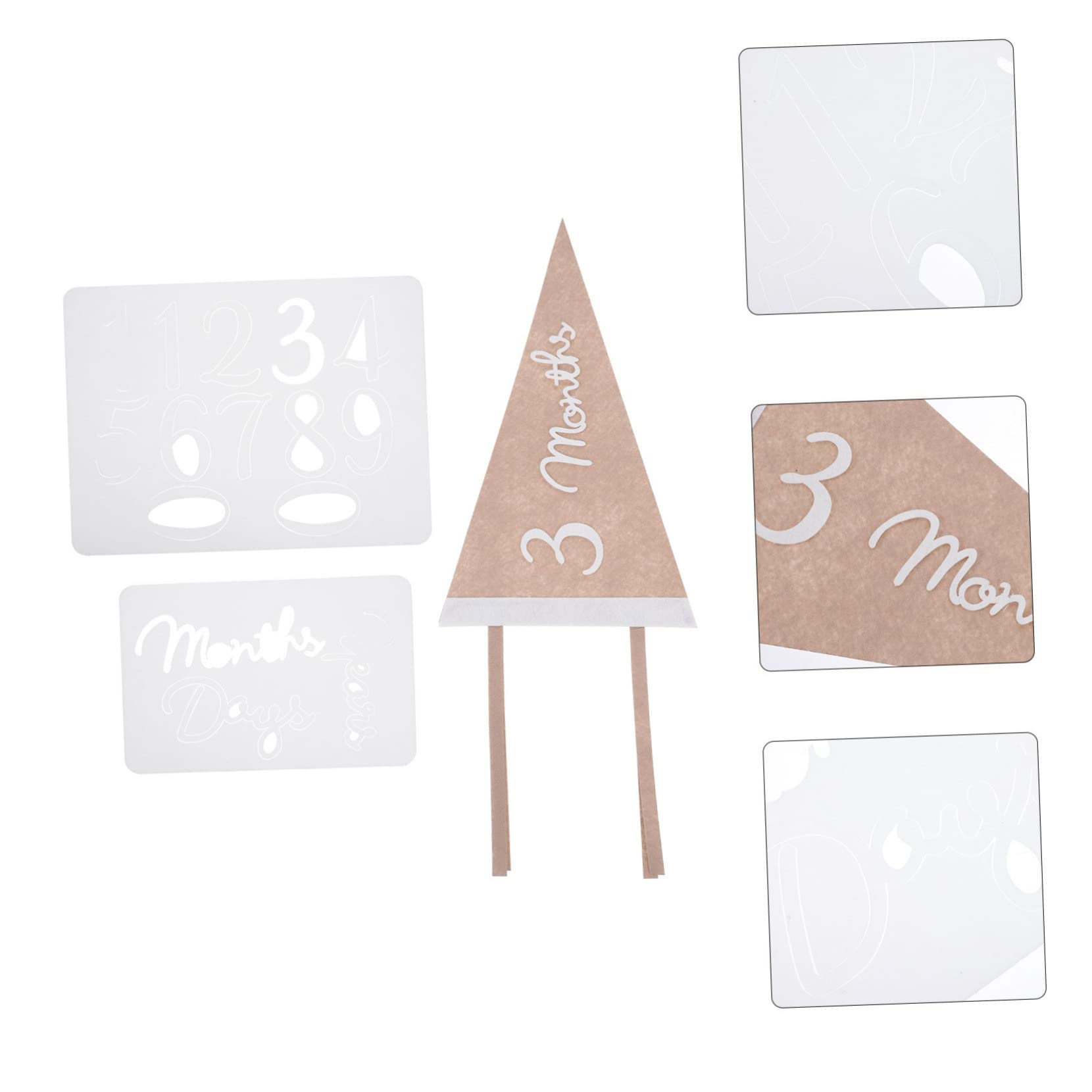 CIYODO Milestone Photo Prop Triangle Banner Bunting Decorative Milestone Sign