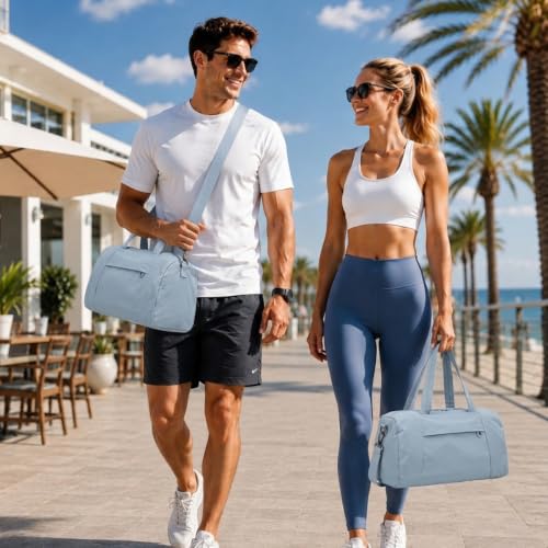 Image of PALAY Gym Bag Duffle Bag with Wet Dry Section Pocket for Women