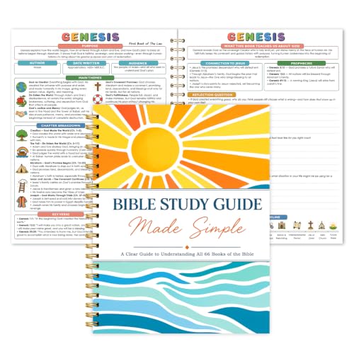Bible Study Guide Made Simple | Understand All 66 Books of the Bible with Chapter Breakdowns, Main...