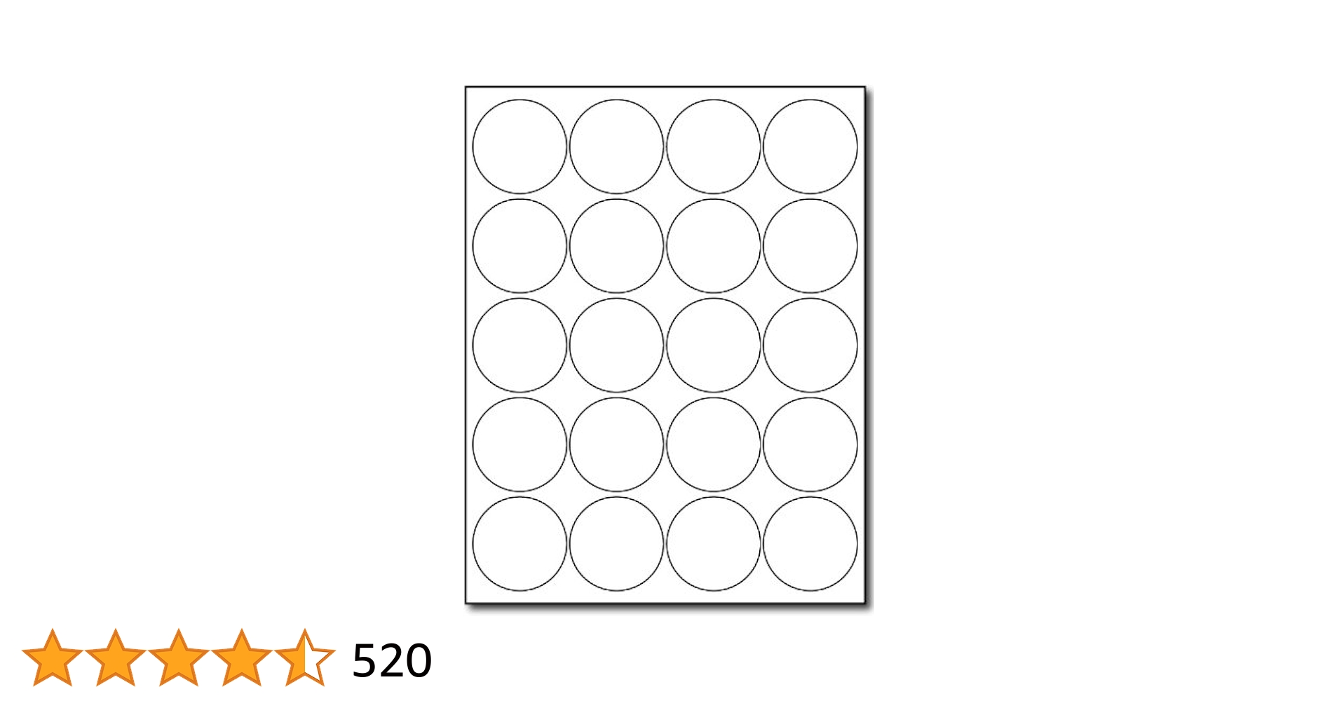 amazon-com-white-2-round-circle-labels-20-labels-per-sheet-for-inkjet-laser-printers-25-sheets-500-labels-office-products for Free Printable Cna Shower Sheets Amazon.com : White 2