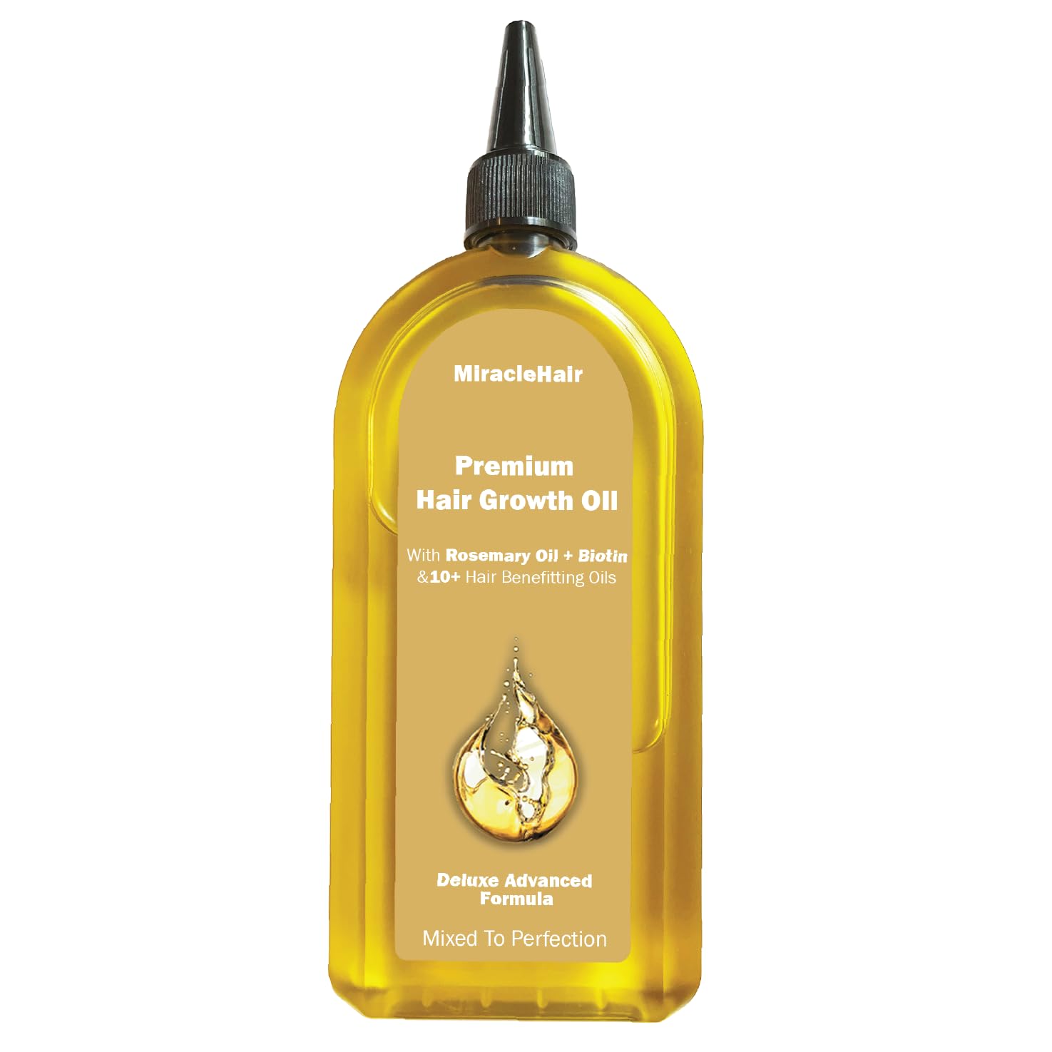 Premium Hair Growth Oil 170ml - Enriched with Rosemary, Biotin, and 10 Natural Oils for Enhanced Hair Growth and Thickness