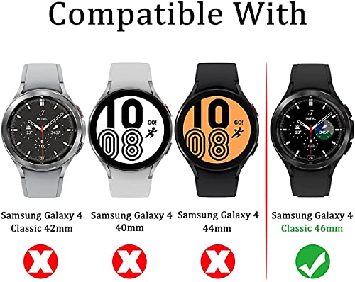 Image of Samsung Galaxy Watch4 Classic Bluetooth(4.6 cm, Black, Compatible with Android Only) & Tempered Glass