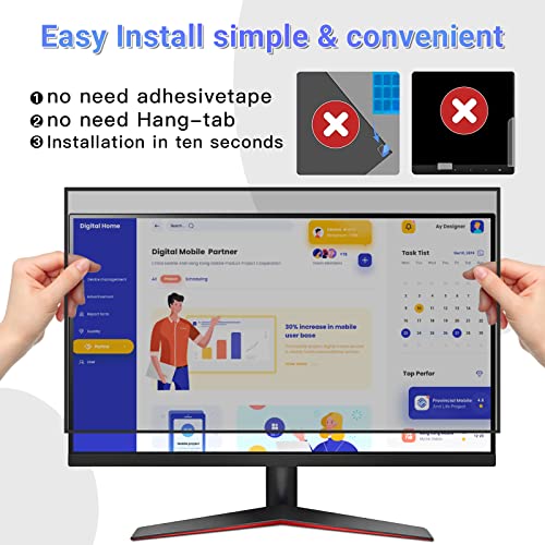 2-Pack Computer Privacy Screen 27 Inch For 16:9-Computer Screen Privacy Shield And Anti-Glare Protector For Privacy Screen Filter 27 Inch #TOP1