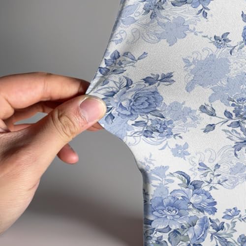 Arch Backdrop Cover Baby in Bloom Baby Shower Arch Stand Spandex Fabric Cover Blue Flowers Floral Pink Bows Girls Birthday Party Baptism Decorations (2.6X6ft,G-3854) by uiuyfrr - Used condition - Image 3