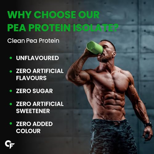 Image of Carbamide Forte Pea Protein Isolate 30Grams Per Serving | Plant Based Protein Powder Isolate With 4.8G BCAA | Unflavoured Plant Pea Protein Powder - 500Grams