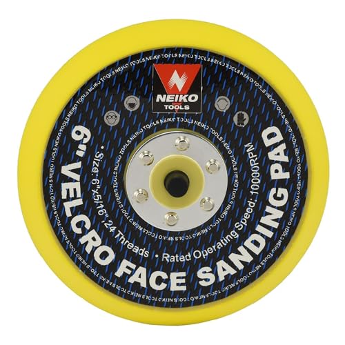 NEIKO 30263A 6 Inch Sanding Discs with Hook and Loop