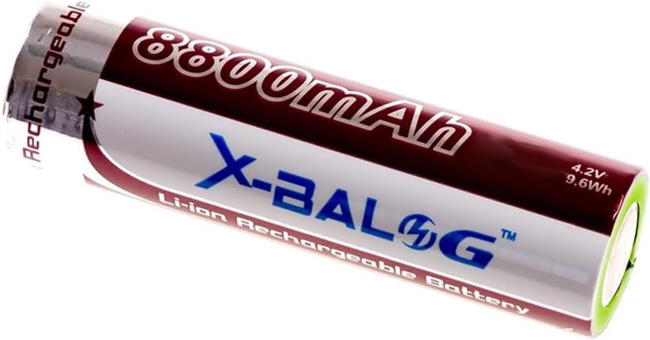 Rechargeable Battery 8800mAh 4.2V NiMH Professional for Flashlight, Camera, Solar Panel and Electric Cigarettes