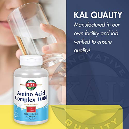 Kal Amino Acid Complex Tablets, 1000 Mg, 100 Count #TOP3