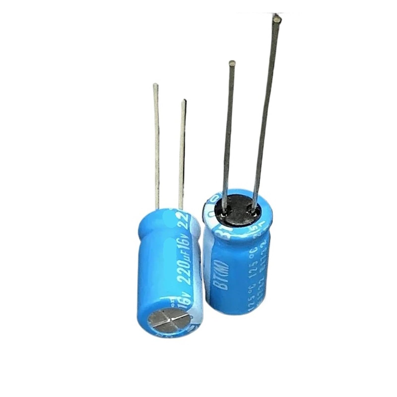 Condensateurs 220 µF 16 V série BT en aluminium de précision dimensions 8x16mm